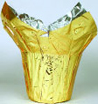 Mylar Cover for 6 inch Pots - Gold