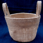 Burlap Pot Cover for 4 inch Pots